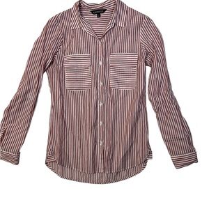 Express Red Striped Shirt‎
